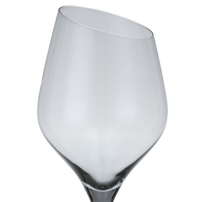 White Wine Glass with Angled Rim