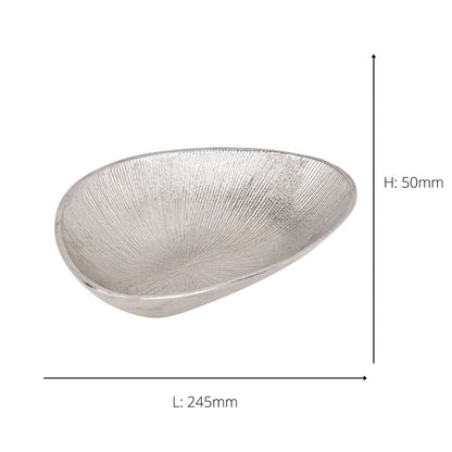 Nickel Decorative Bowl 245 x 175mm