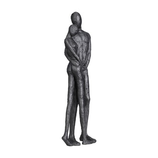 Couple Embracing Metal Ornament