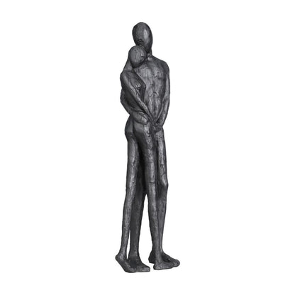 Couple Embracing Metal Ornament