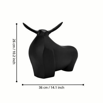 Jagna Black Bull Ornament Large
