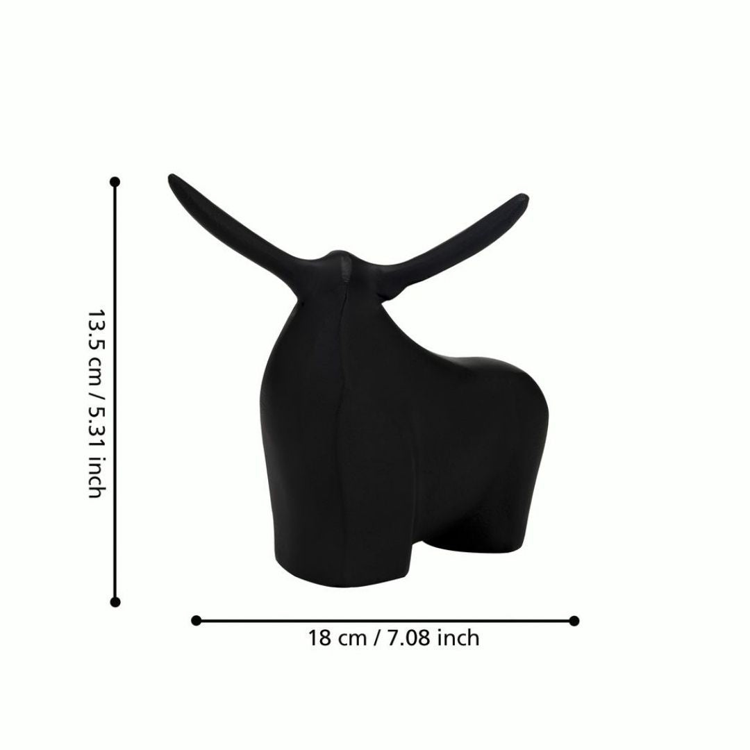 Jagna Black Bull Ornament Small