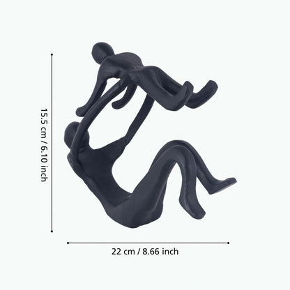 Zadiwan Black Parent And Child Statue