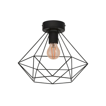 Tarbes Black Flush Ceiling Light