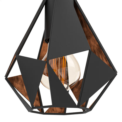 Carlton Black Wall Light