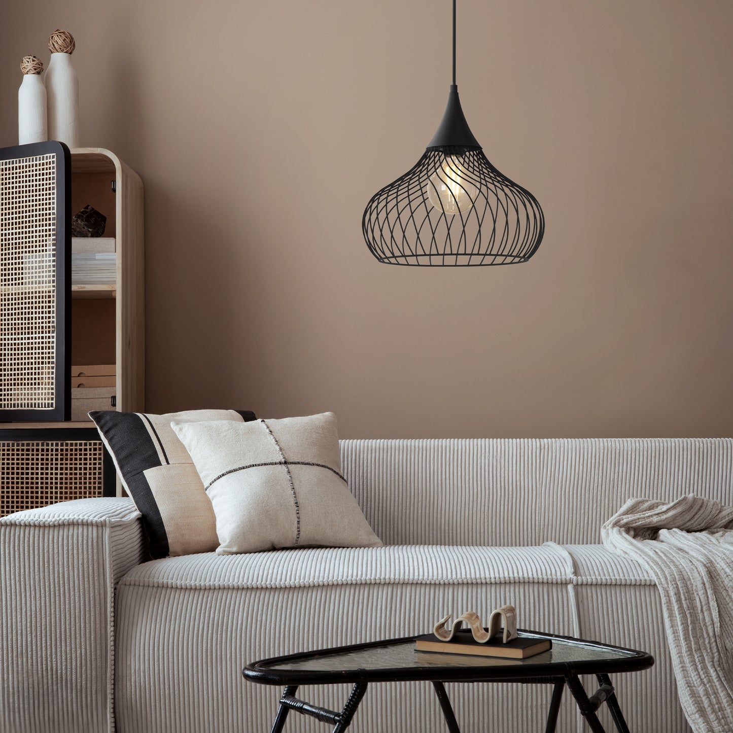 Staverton Black Ceiling Pendant