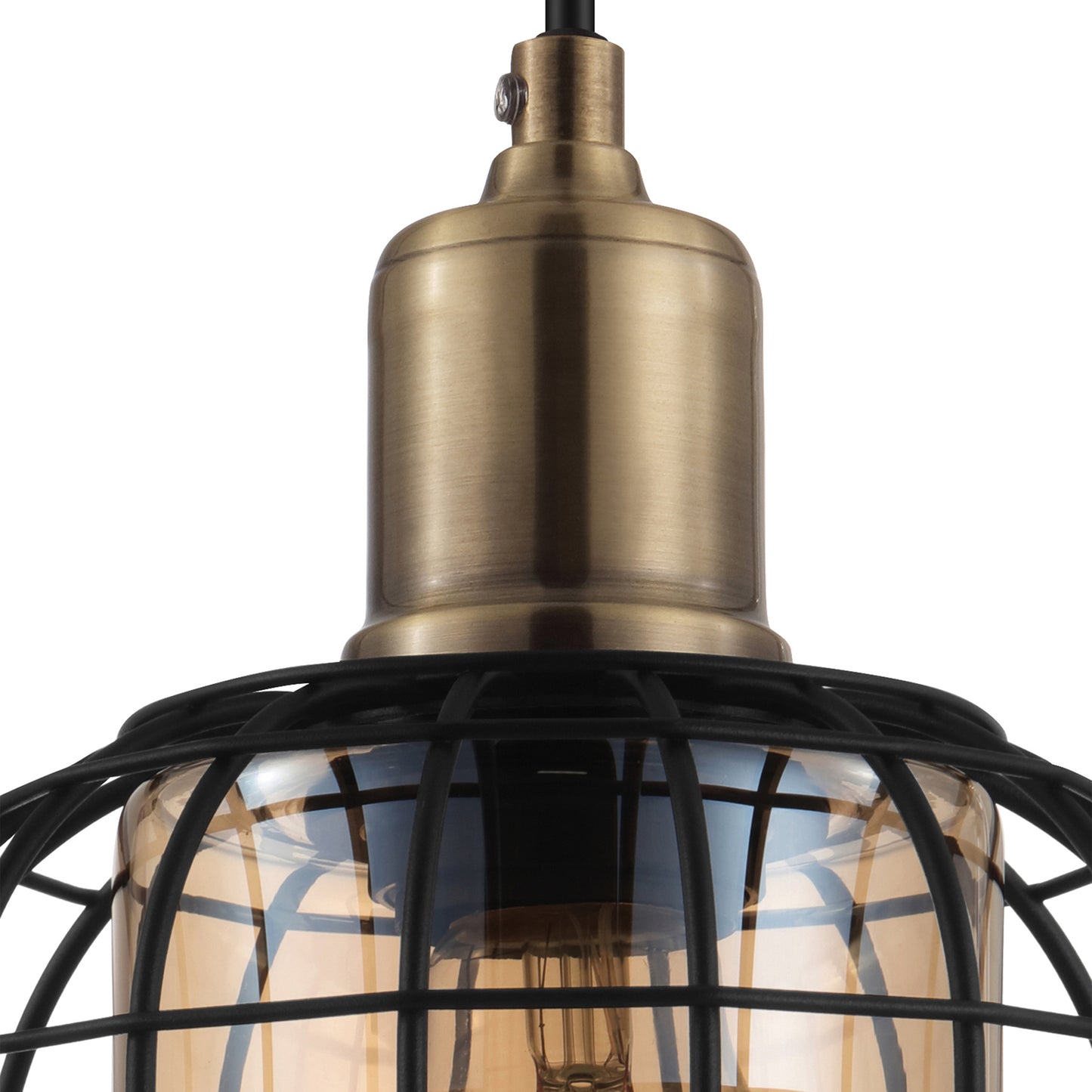 Chisle 3-Light Black Ceiling Pendant