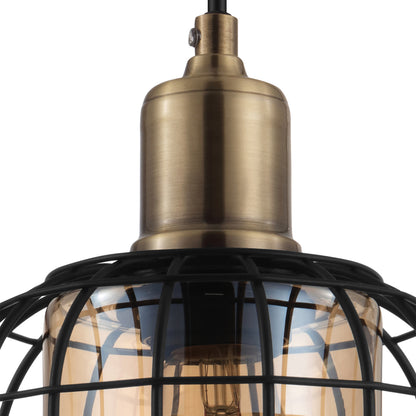 Chisle 3-Light Black Ceiling Pendant