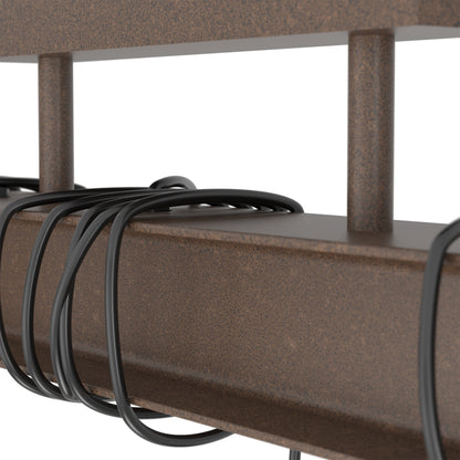 Townshend 3-Light Brown Flush Ceiling Light