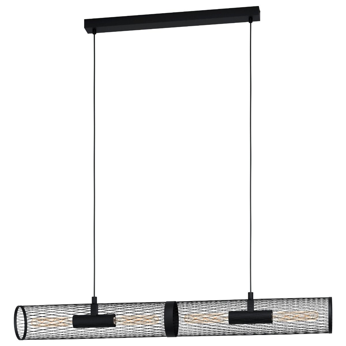 Redcliff 4 Light Black Bar Ceiling Light