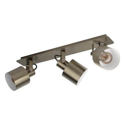 Southery 3-Light Brushed Gold Spotlight Bar