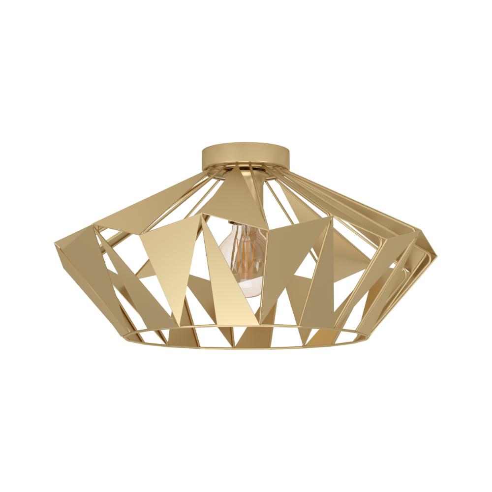 Carlton Gold Flush Ceiling Light