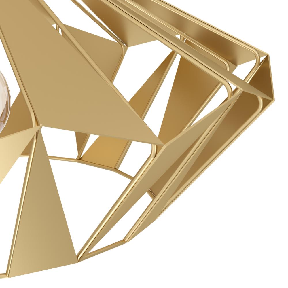 Carlton Gold Flush Ceiling Light
