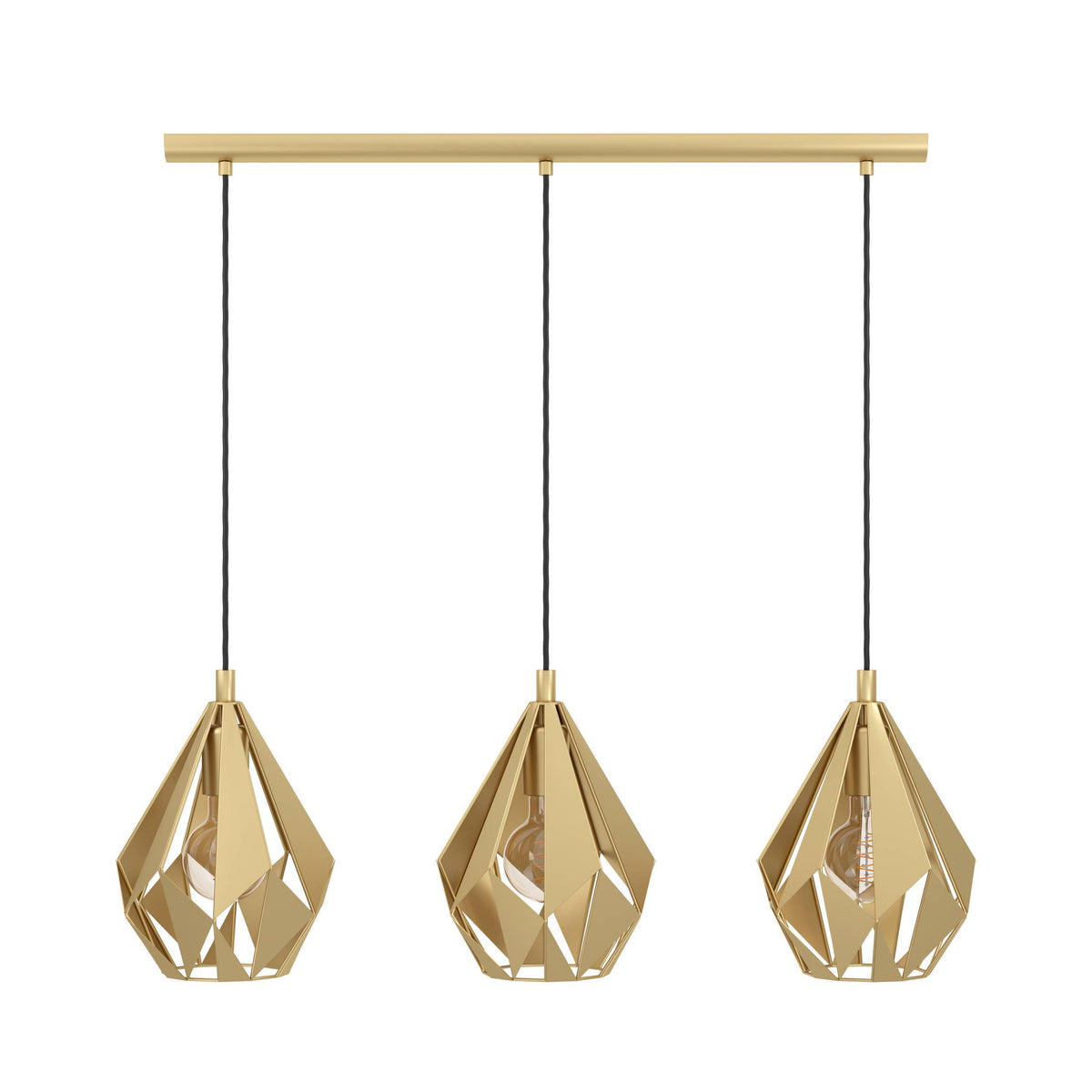 Carlton 3-Light Gold Ceiling Pendant