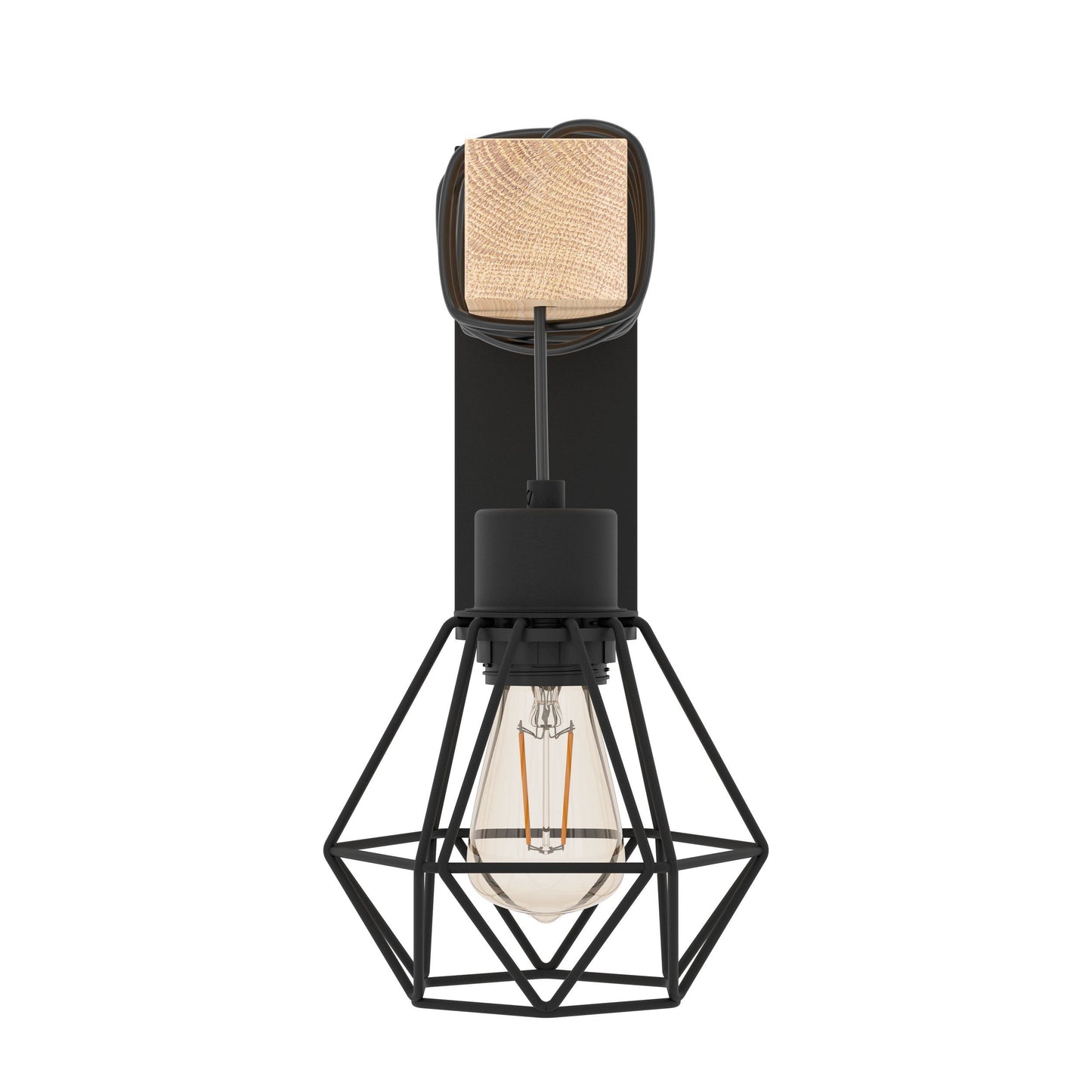 Townshend 5 Wood and Black Wall Light