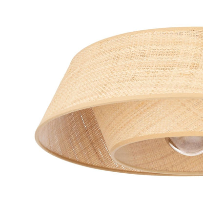 Marford Wooden Flush Ceiling Light