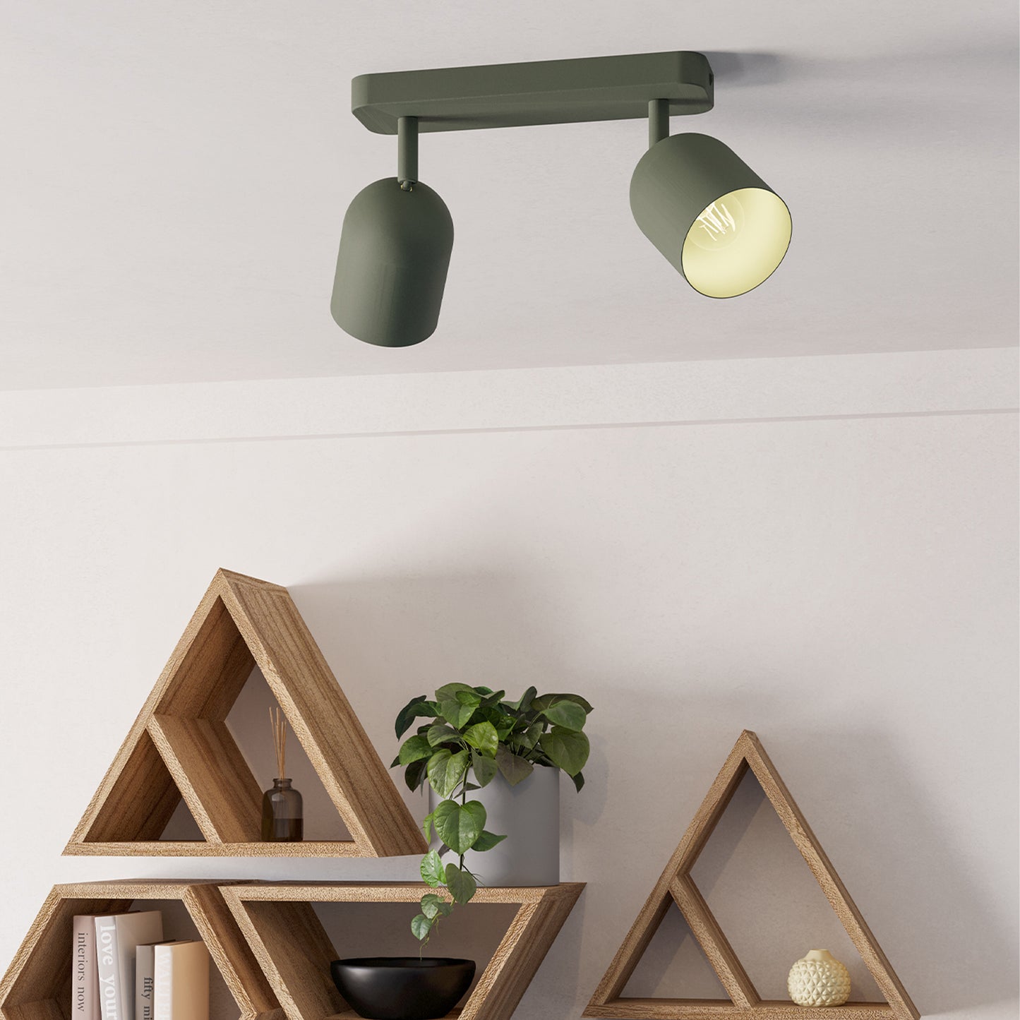 Tilston 2-Light Green Spotlight Bar