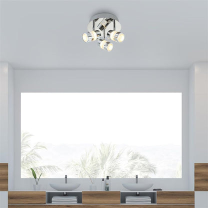 Bubbles Bathroom 3 Light Polished Chrome LED Ceiling Light