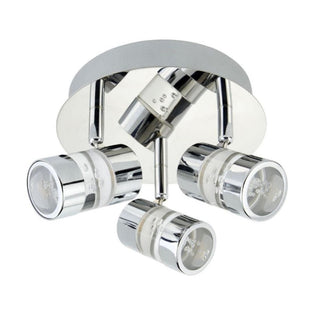 Bubbles Bathroom 3 Light Polished Chrome LED Ceiling Light