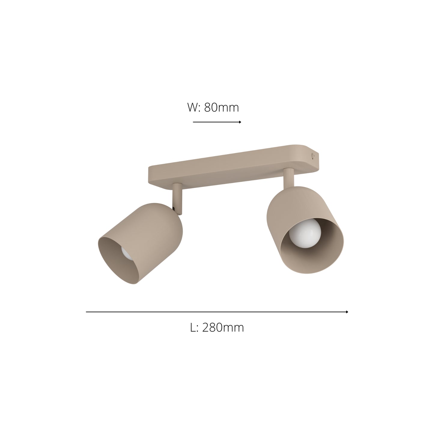Tilston 2-Light Natural Spotlight Bar