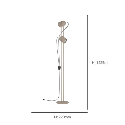Tilston 2-Light Natural Floor Lamp