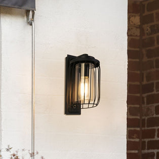 Reed Black Outdoor Wall Light