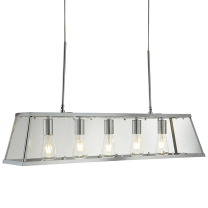 Voyager 5 Light Ceiling Bar Polished Chrome