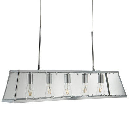 Voyager 5 Light Ceiling Bar Polished Chrome