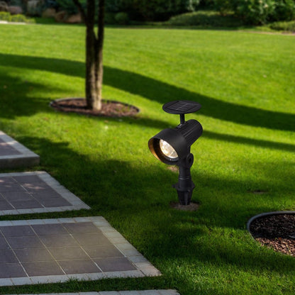 3 Pack Solar Spikey Black Outdoor Light