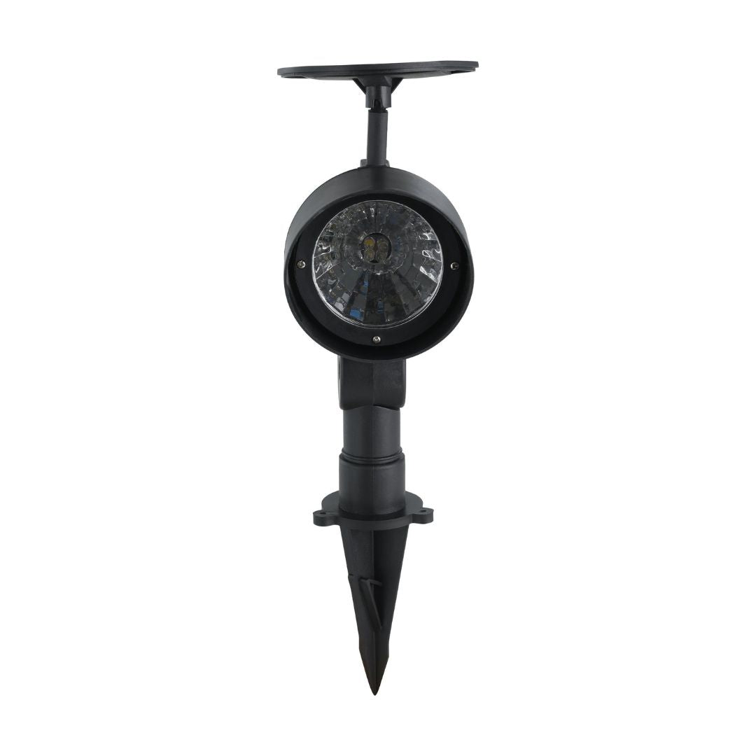 3 Pack Solar Spikey Black Outdoor Light