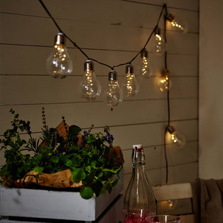 Solar LED Bulb String 10PK