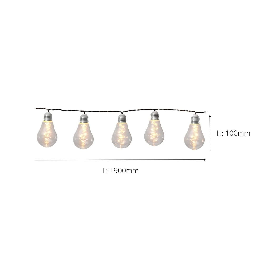Solar LED Bulb String 10PK