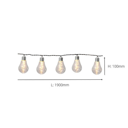 Solar LED Bulb String 10PK