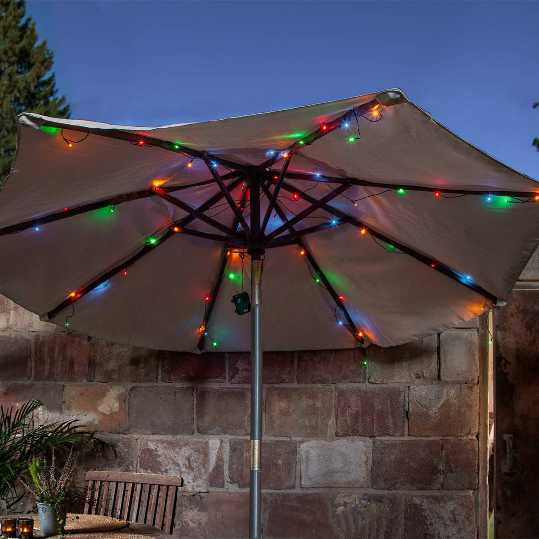 Multicoloured Outdoor Fairy Lights (64 Lights)