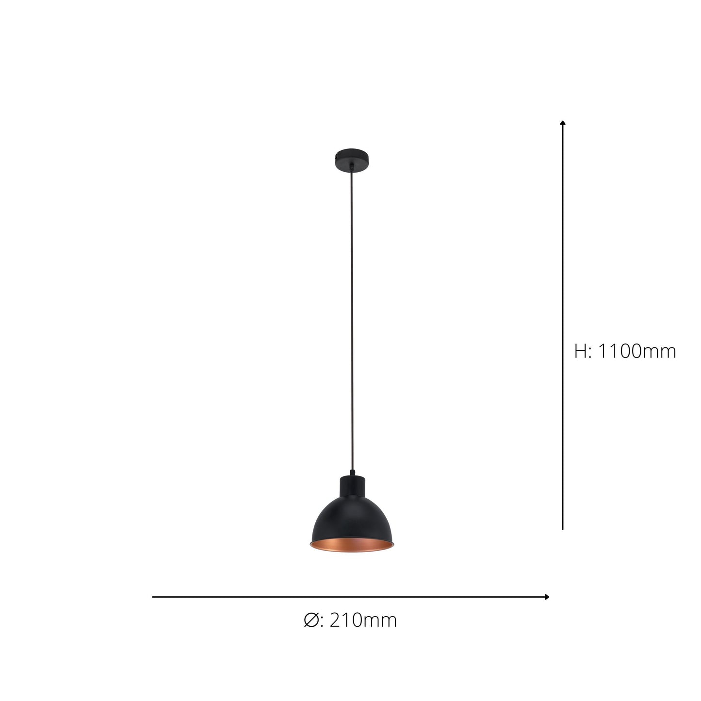 Truro Black Ceiling Pendant