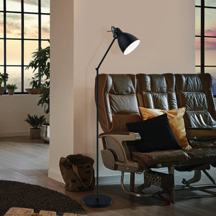 Priddy Black Floor Lamp