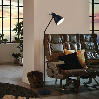 Priddy Black Floor Lamp
