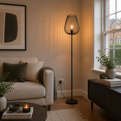Newtown Black Floor Lamp