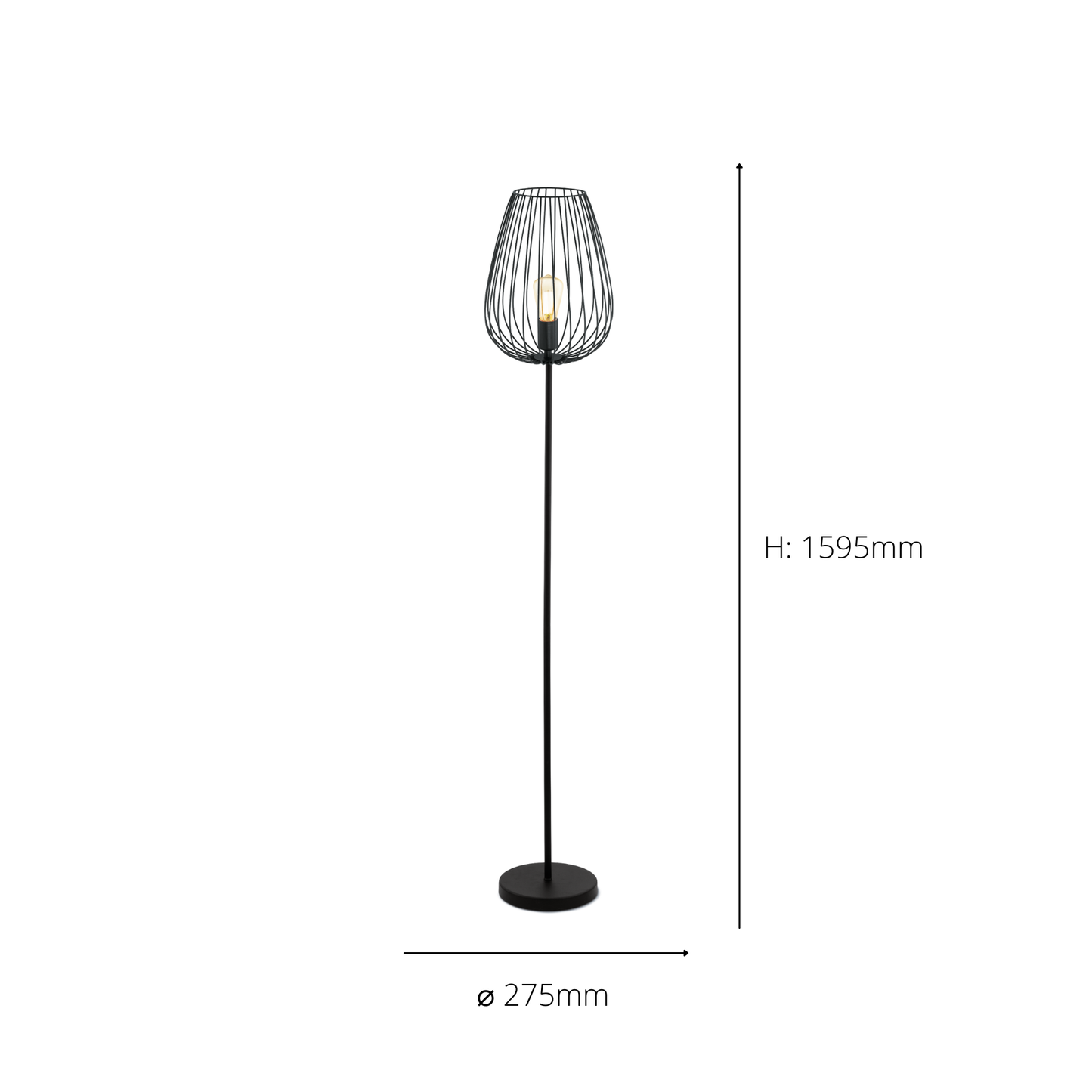 Newtown Black Floor Lamp