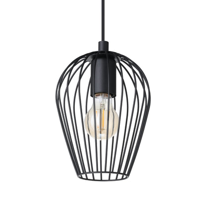 Newtown 3-Light Black Linear Ceiling Pendant