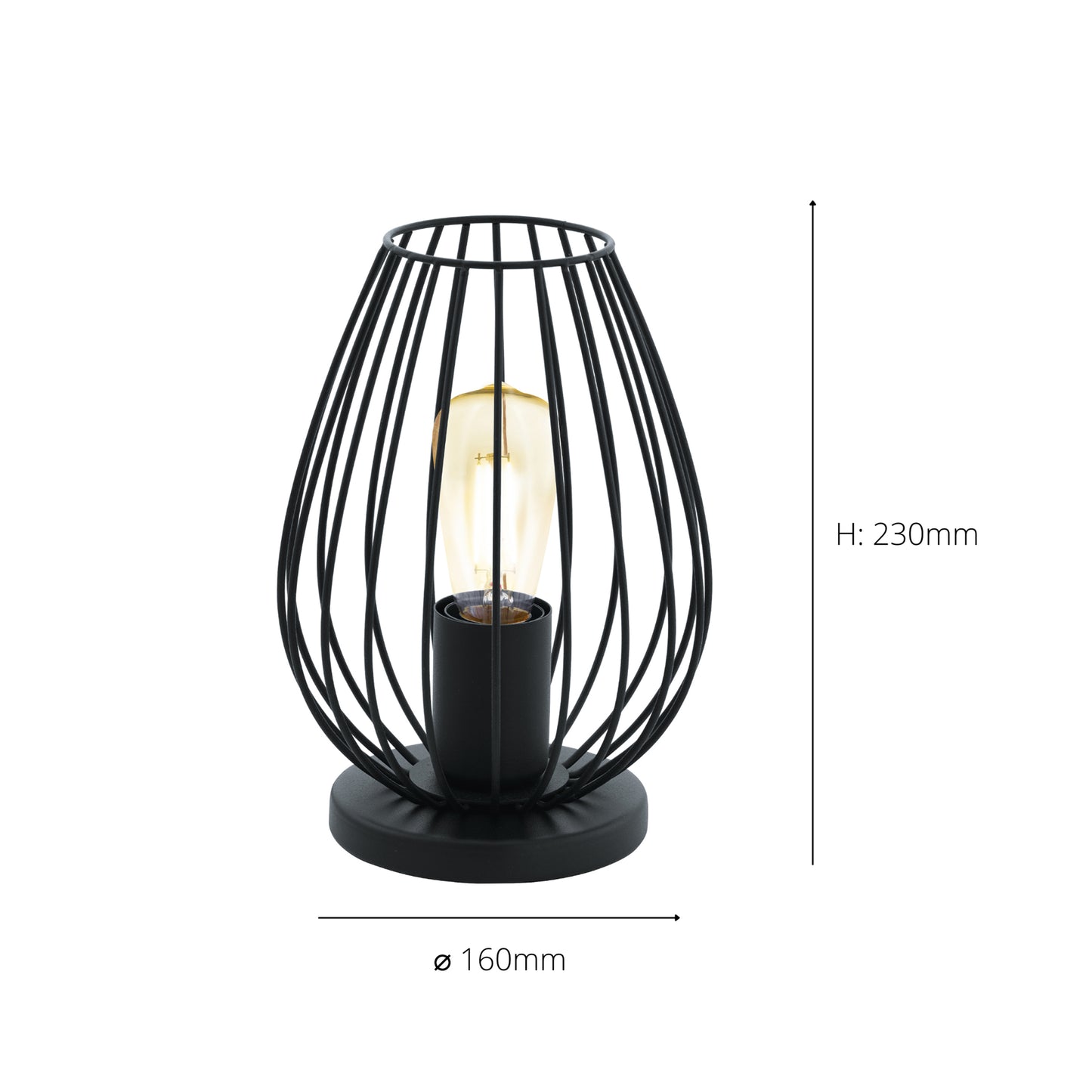 Newtown Black Table Lamp
