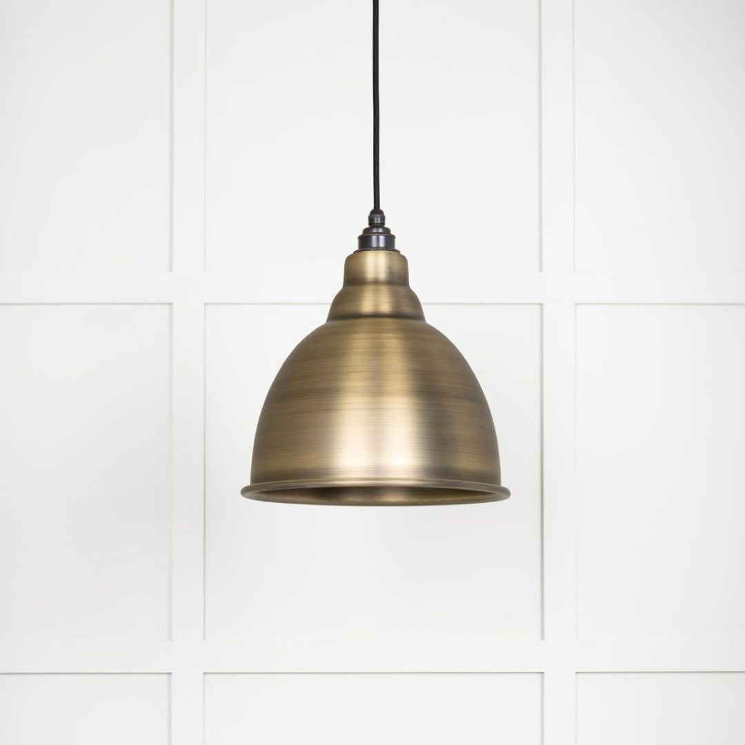 From the Anvil Aged Brass Brindley Pendant Ceiling Light