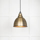 From the Anvil Aged Brass Brindley Pendant Ceiling Light