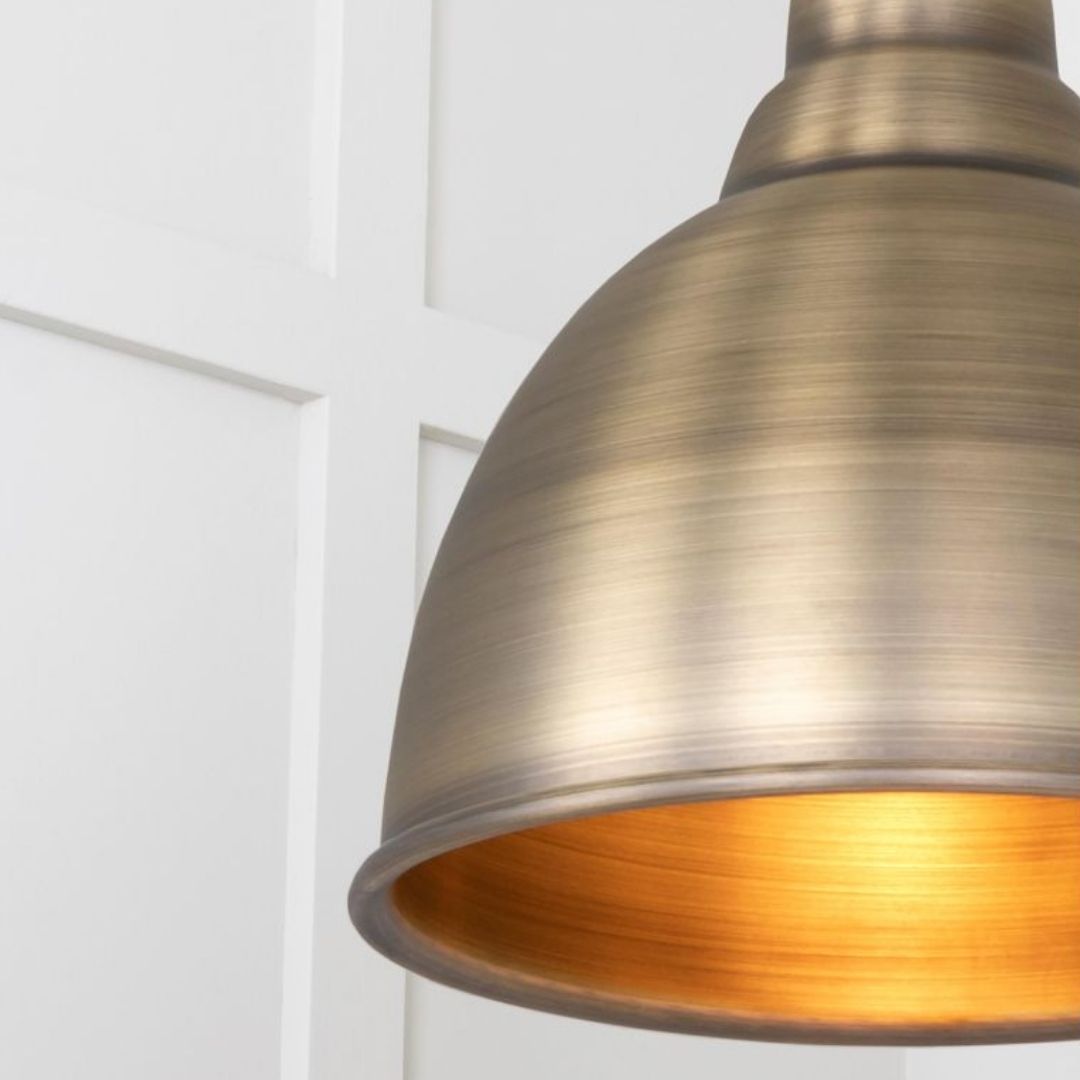 From the Anvil Aged Brass Brindley Pendant Ceiling Light