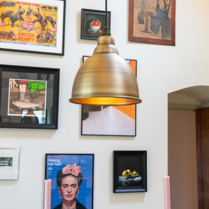 From the Anvil Aged Brass Brindley Pendant Ceiling Light