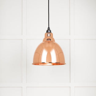 From the Anvil Hammered Copper Brindley Pendant Ceiling Light
