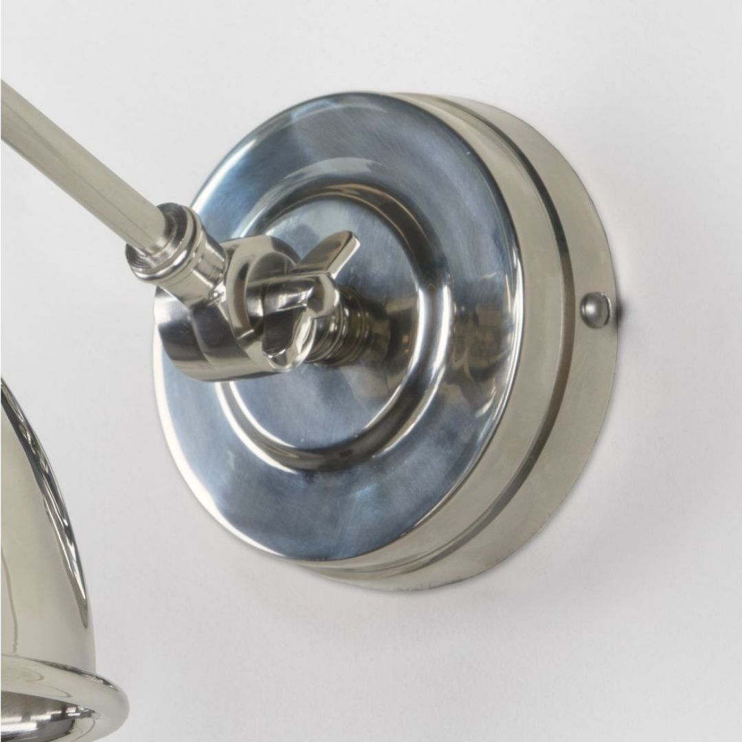 From the Anvil Smooth Nickel Brindley Wall Light