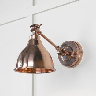 From the Anvil Hammered Copper Brindley Wall Light