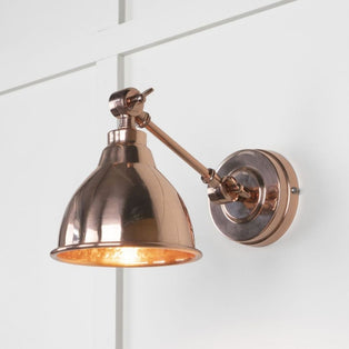 From the Anvil Hammered Copper Brindley Wall Light