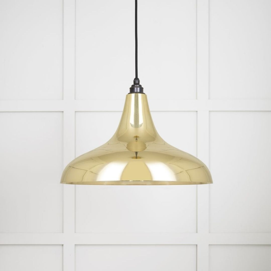 From the Anvil Smooth Brass Frankley Pendant Ceiling Light